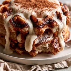Extreme macro shot of cinnamon waffles showing the steamy, airy crumb and glistening sugar swirl pockets.